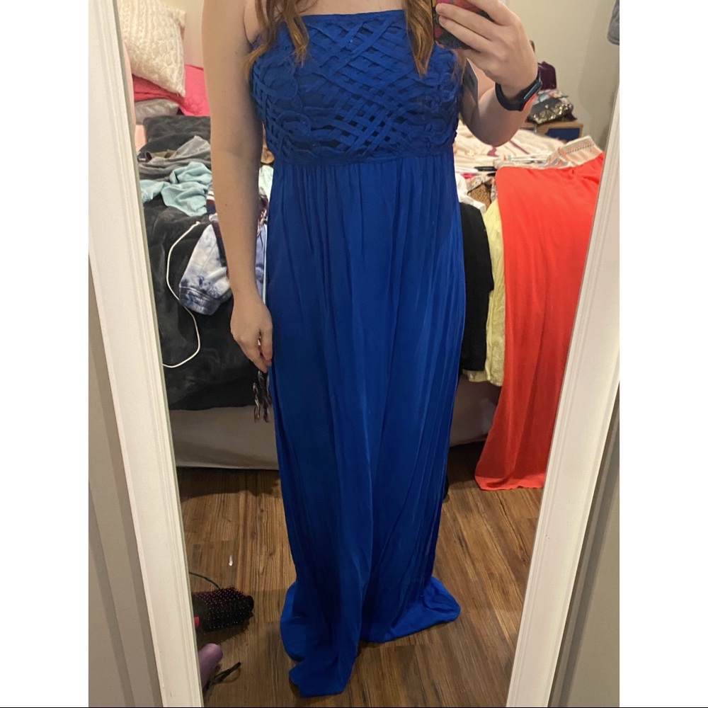 West 36th Blue Maxi Dress